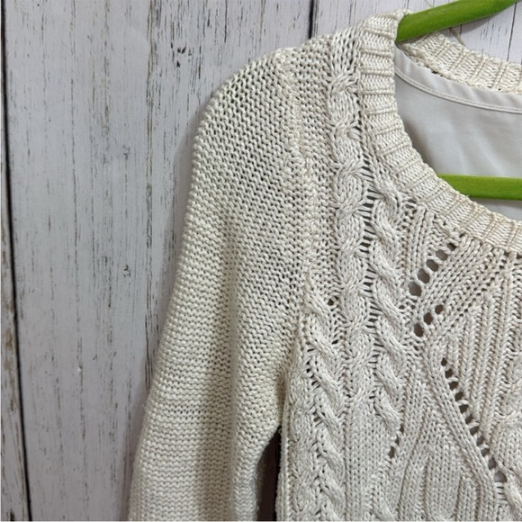 Anthropologie Moth Cream Knit Sweater - Picture 5 of 9